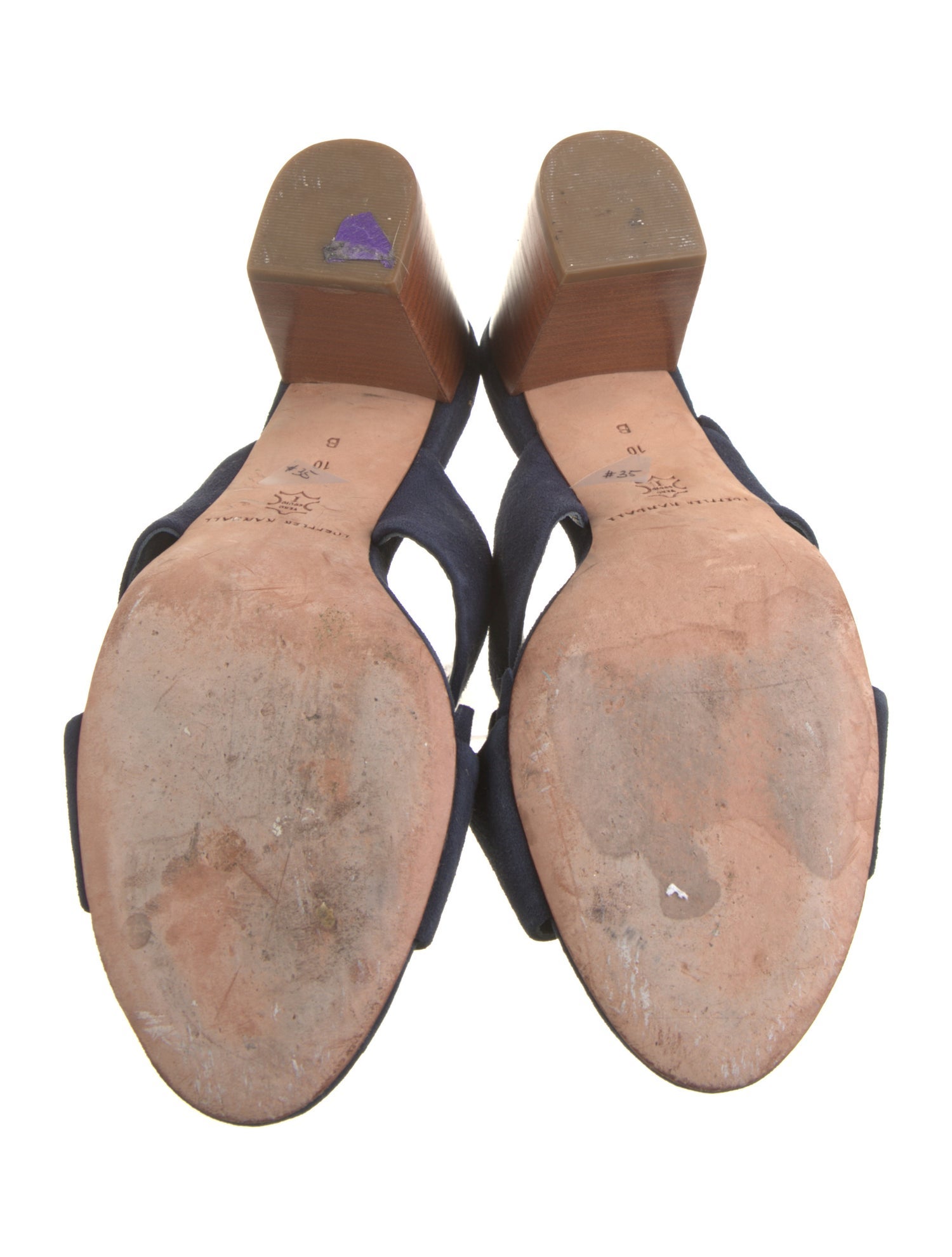 Loeffler Randall Suede Ruffle Embellishment Slides